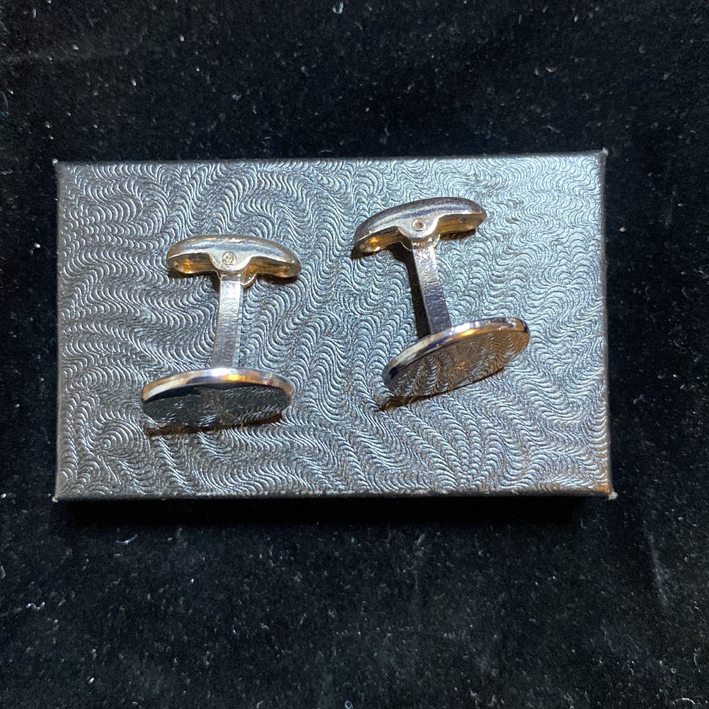 Silver cufflinks - Picture 3 of 4